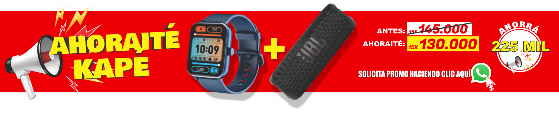 AHORAITE RELOJ MAS JBL