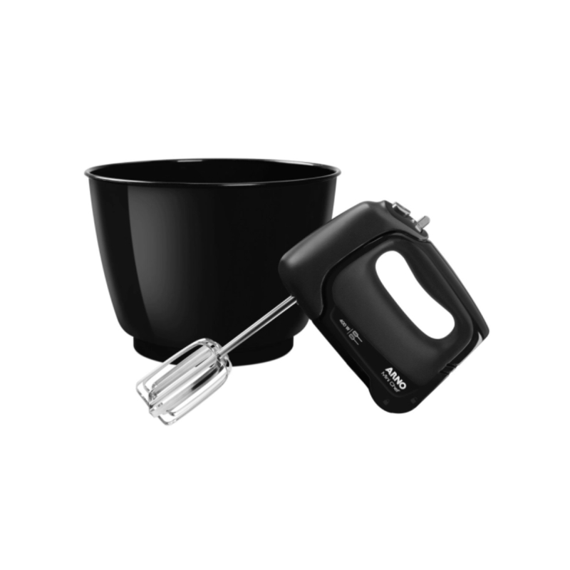 BATIDORA MINI CHEF PORTATIL ARNO CON BOWL 4L NEGRO