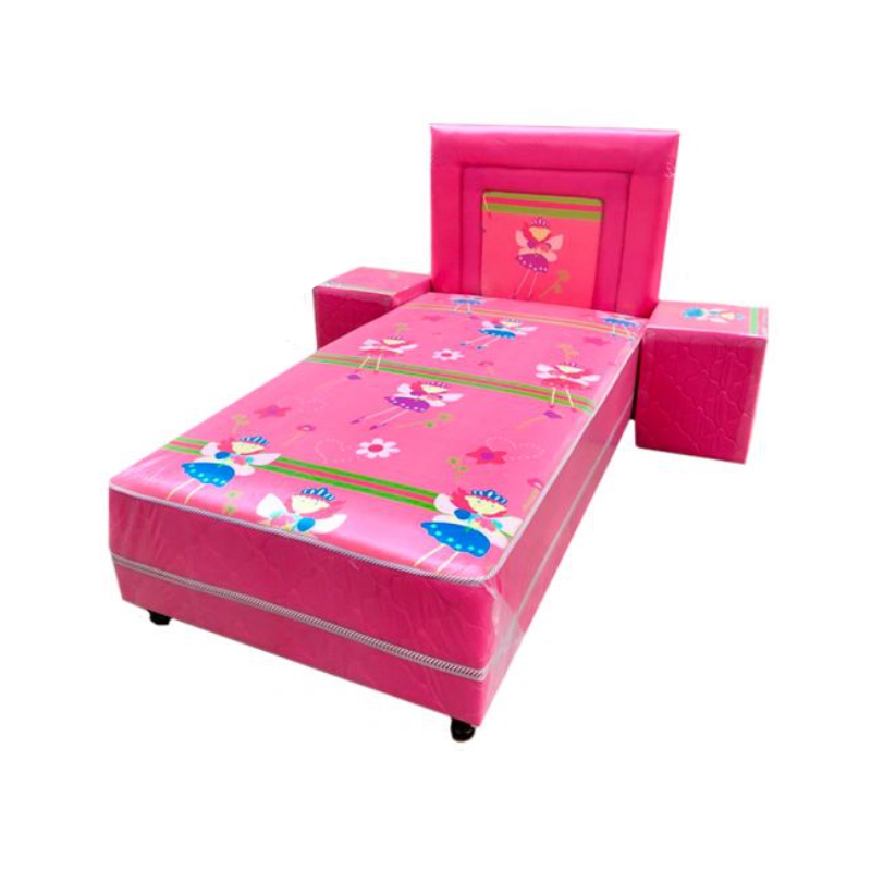 SOMMIER INFANTIL INMAPOL 1.00X1.90 TIPO FRANCES- ROSA