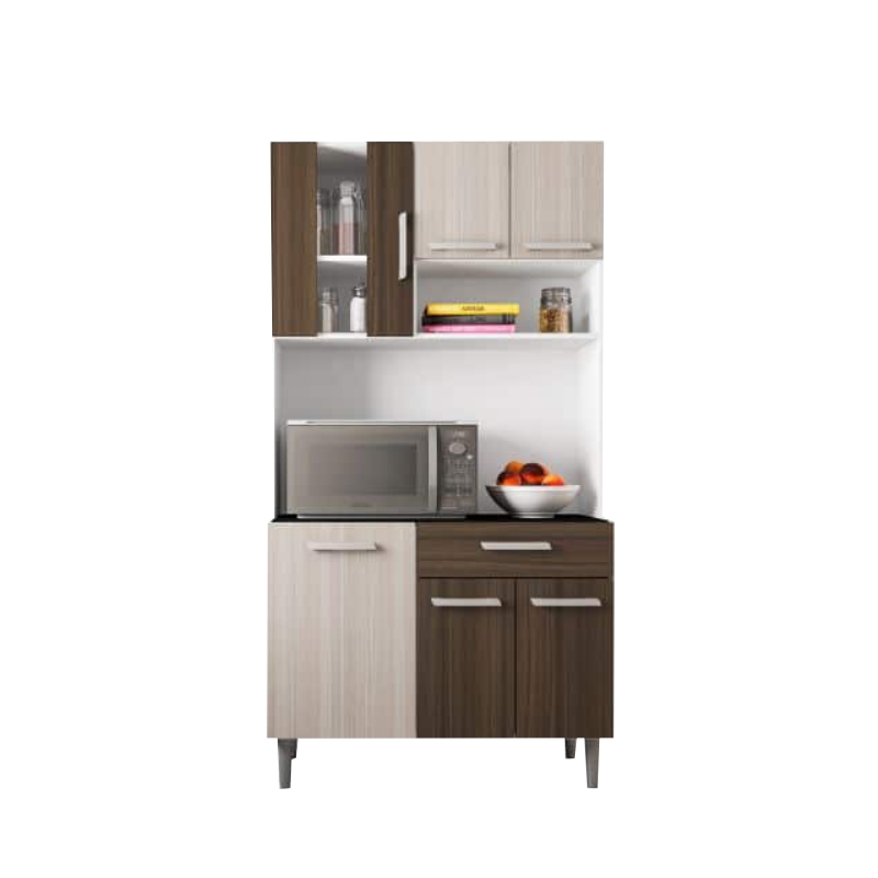 KIT DE COCINA CAROL 6 PUERTAS BLANCO/ROV/AMEND