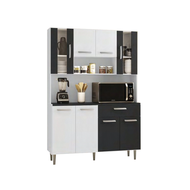 KIT DE COCINA GABI BLANCO/PRETO 8 P.