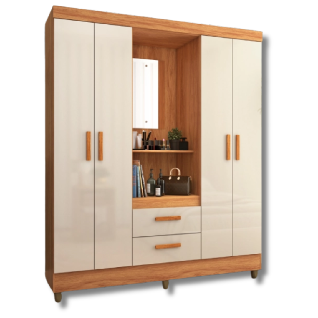 ROPERO CARIBE CAPELINHA FREIJO-OFF WHITE ACETINADO