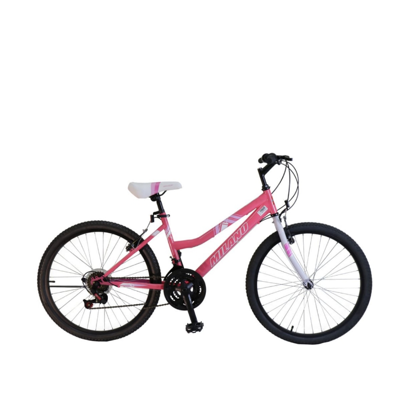 BICICLETA MILANO ARO 24 VEL. ACTION ROSA