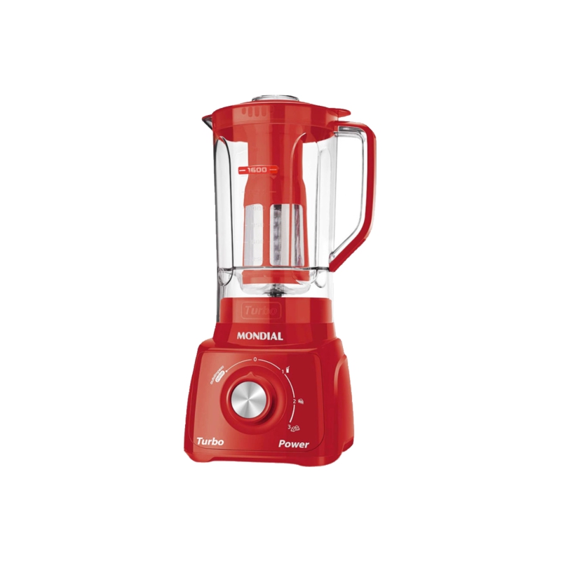 LICUADORA MONDIAL TURBO POWER ROJO L 99FR 22OV