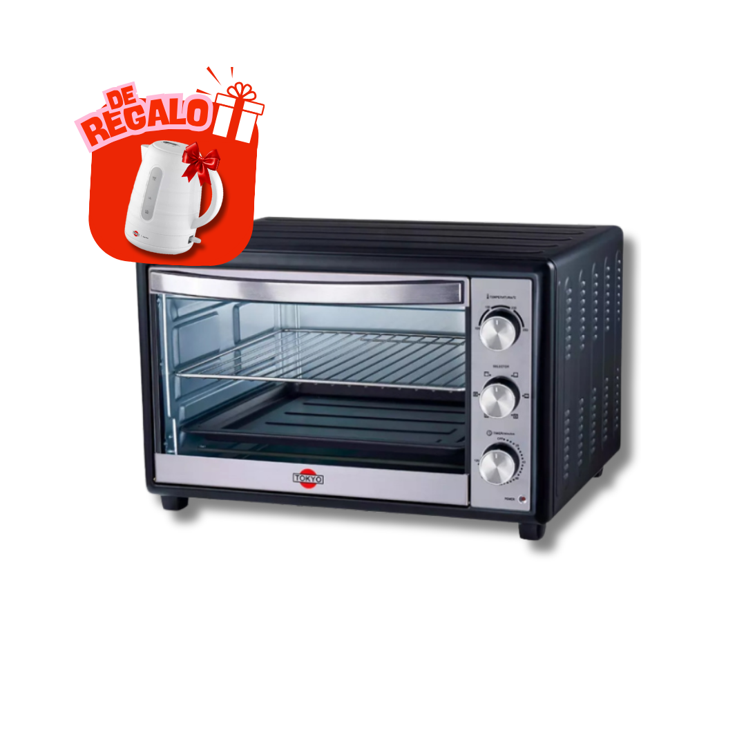 HORNO ELECT TOKYO LISTO PLUS 46L NEGRO